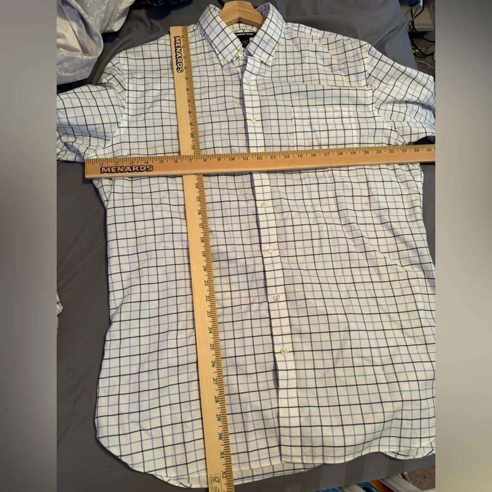 Men's Long Sleeve Buttondown Solid No Iron Broadcloth Shirt‎ size 17 - 37 T
